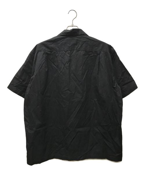 yokosakamoto（ヨウコサカモト）YOKOSAKAMOTO (ヨウコサカモト) THOMAS MASON (トーマスメイソン) オープンカラーシャツ ブラック サイズ:Lの古着・服飾アイテム
