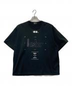 KOLORカラー）の古着「ハード天竺 S/S Tee」｜ブラック