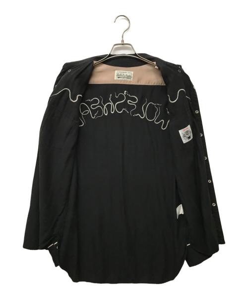 WACKO MARIA（ワコマリア）WACKO MARIA (ワコマリア) WOLF'S HEAD (ウルフズヘッド) コラボ50'sウエスタンシャツ ブラック サイズ:SIZE Mの古着・服飾アイテム