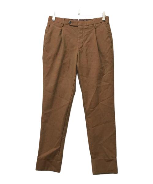 PT TORINO（ピーティートリノ）PT TORINO (ピーティートリノ) ウールスラックス ブラウン サイズ:SIZE 46の古着・服飾アイテム