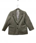 FRAY IDフレイ アイディー）の古着「ボンディング BIGジャケット」｜グレー