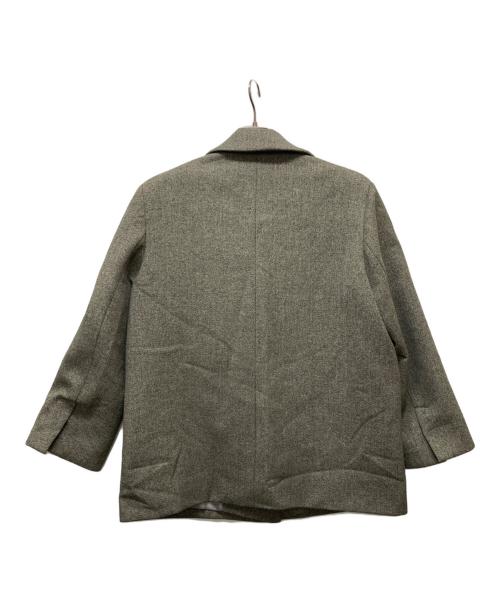 FRAY ID（フレイ アイディー）FRAY ID (フレイ アイディー) ボンディング BIGジャケット グレーの古着・服飾アイテム