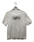 maison kitsuneメゾンキツネ）の古着「FLOWERS COMFORT TEE-SHIRT」｜ホワイト