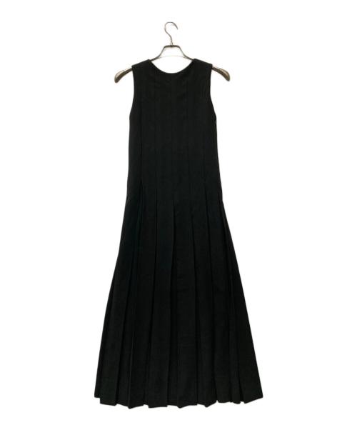 CLANE（クラネ）CLANE (クラネ) ダブルフェイスプリーツワンピース ブラック サイズ:SIZE 0の古着・服飾アイテム