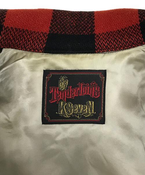 TENDERLOIN（テンダーロイン）TENDERLOIN (テンダーロイン) 07AW バッファローチェック ジャケット レッド×ブラック サイズ:SIZE Sの古着・服飾アイテム