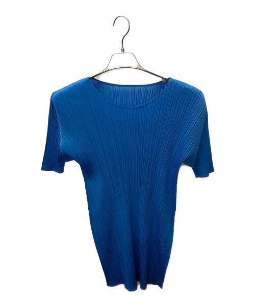 PLEATS PLEASE（プリーツプリーズ）PLEATS PLEASE (プリーツプリーズ) プリーツチュニック ブルー サイズ:2の古着・服飾アイテム