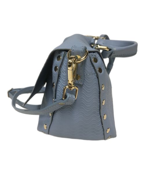 zanellato（ザネラート）ZANELLATO (ザネラート) POSTINA S CACHEMIRE BLANDINE バッグ スカイブルーの古着・服飾アイテム