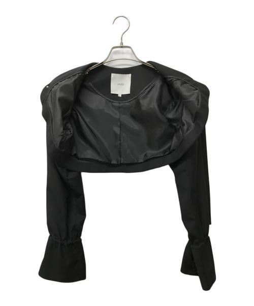 UN3D.（アンスリード）UN3D. (アンスリード) ノーカラーショートジャケット ブラック サイズ:SIZE Fの古着・服飾アイテム