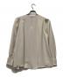 troisiemeCHACO (トロワズィエムチャコ) カフスパールブラウス ベージュ サイズ:SIZE 38 未使用品：5000円