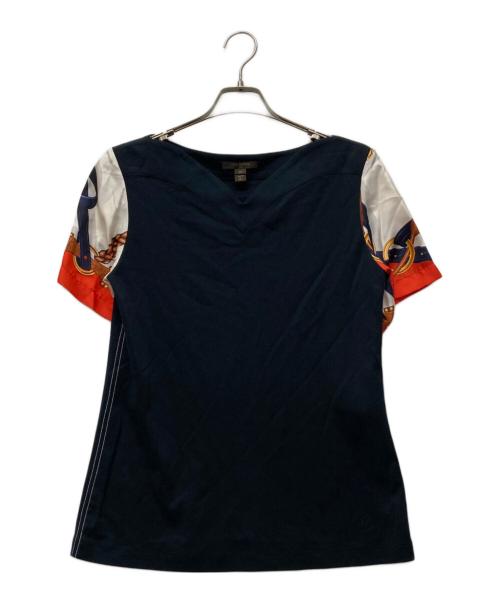 LOUIS VUITTON（ルイ ヴィトン）LOUIS VUITTON (ルイ ヴィトン) シルクスリーブカットソー ブラック サイズ:Ｍの古着・服飾アイテム