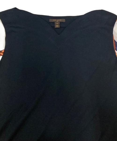 LOUIS VUITTON（ルイ ヴィトン）LOUIS VUITTON (ルイ ヴィトン) シルクスリーブカットソー ブラック サイズ:Ｍの古着・服飾アイテム