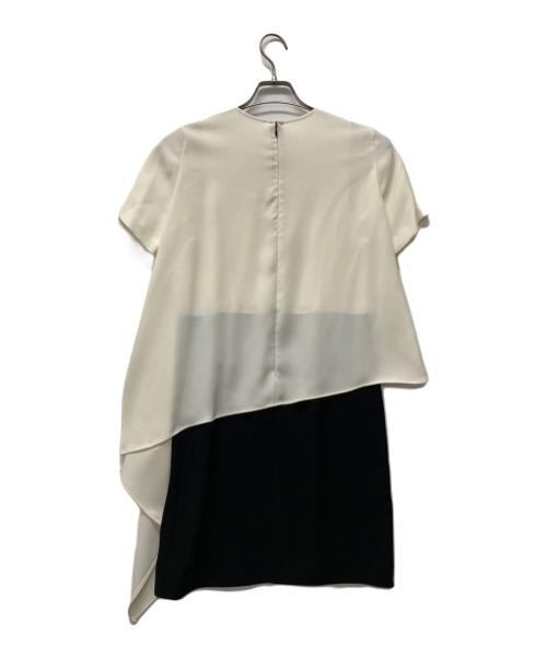 YOKO CHAN（ヨーコチャン）YOKO CHAN (ヨーコチャン) レイヤードワンピース ホワイト×ブラック サイズ:SIZE 38の古着・服飾アイテム