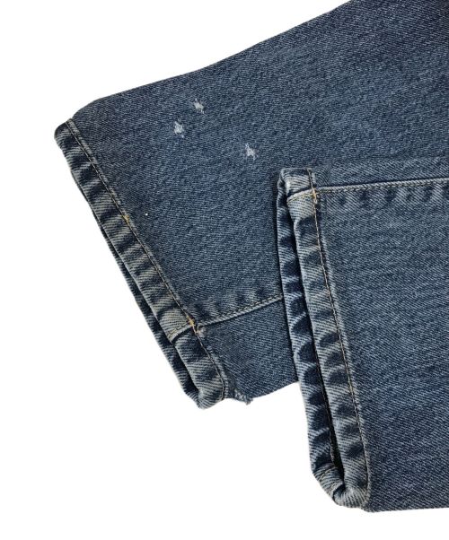 GIVENCHY（ジバンシィ）GIVENCHY (ジバンシィ) ダメージ加工サンダー刺繍デニムパンツ インディゴ サイズ:SIZE 29の古着・服飾アイテム