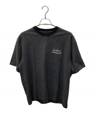 最終SALE】 ENNOY エンノイ ボーダーTシャツ ブラック 正規品 Lサイズ