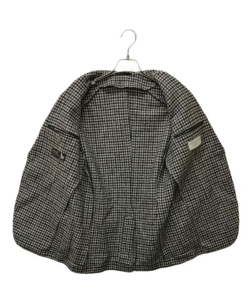 TOMORROW LAND PILGRIM（トゥモローランド ピルグリム）TOMORROW LAND PILGRIM (トゥモローランド ピルグリム) Ferlaウールアルパカナイロン シングルブレステッド2Bジャケット ホワイト×ブラック サイズ:44の古着・服飾アイテム