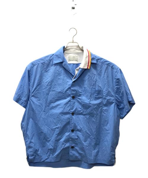 KOLOR（カラー）KOLOR (カラー) ナイロンタフタオープンカラーシャツ スカイブルー サイズ:2の古着・服飾アイテム