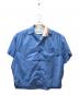 KOLOR（カラー）の古着「ナイロンタフタオープンカラーシャツ」｜スカイブルー