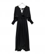 upper hightsアッパーハイツ）の古着「ブラウスワンピース」｜ブラック