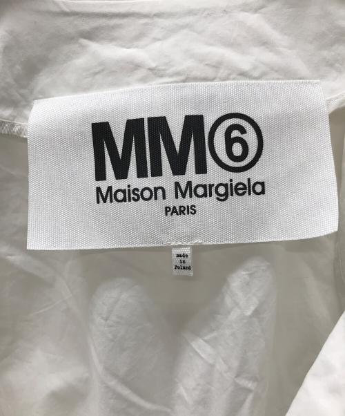 MM6 Maison Margiela（エムエムシックスメゾンマルジェラ）MM6 Maison Margiela (エムエムシックスメゾンマルジェラ) シャツ オーバー ワンピース ホワイト サイズ:36の古着・服飾アイテム