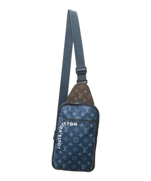 LOUIS VUITTON（ルイ ヴィトン）LOUIS VUITTON (ルイ ヴィトン) アヴェニュー スリング バッグ ブルー×ブラウンの古着・服飾アイテム
