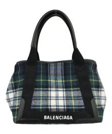 BALENCIAGA（バレンシアガ）の古着「ウールトートバッグ」｜ネイビー
