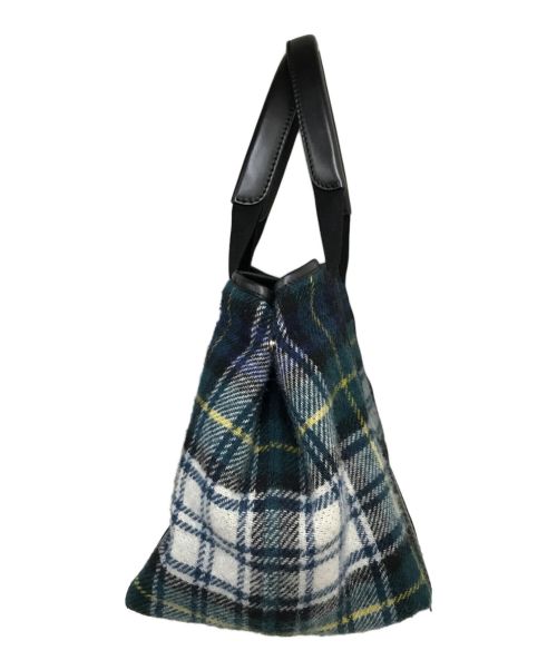 BALENCIAGA（バレンシアガ）BALENCIAGA (バレンシアガ) ウールトートバッグ ネイビーの古着・服飾アイテム