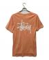 stussy (ステューシー) プリントTシャツ オレンジ サイズ:Ｍ：3000円