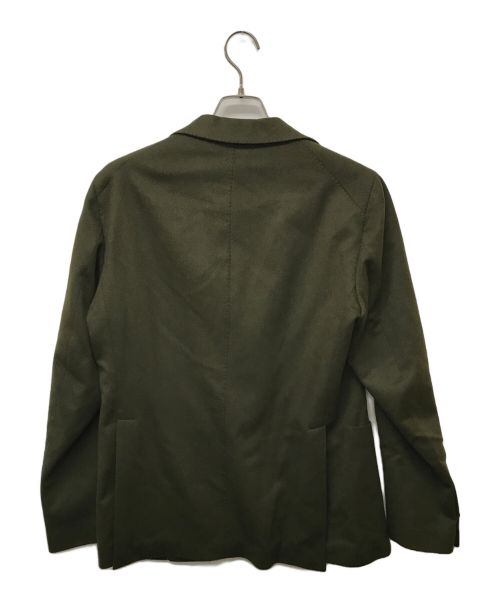 TAGLIATORE（タリアトーレ）TAGLIATORE (タリアトーレ) モンテカルロ キャメルサキソニー2Bジャケット オリーブ サイズ:50の古着・服飾アイテム