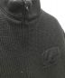 中古・古着 Yohji Yamamoto pour homme (ヨウジヤマモト プールオム) ニット切替ジップアップコート ブラック サイズ:SIZE XL：32000円