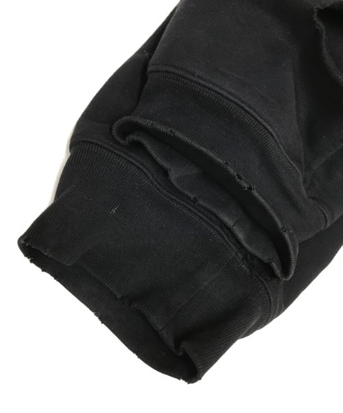 BALENCIAGA UNFIT（BALENCIAGA UNFIT）BALENCIAGA UNFIT (BALENCIAGA UNFIT) デストロイ加工プルオーバーパーカー ブラック サイズ:Lの古着・服飾アイテム
