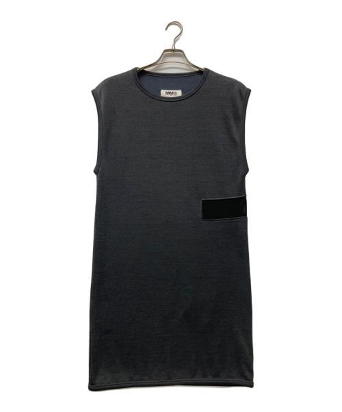 MM6 Maison Margiela（エムエムシックスメゾンマルジェラ）MM6 Maison Margiela (エムエムシックスメゾンマルジェラ) ノースリーブワンピース グレー サイズ:Sの古着・服飾アイテム