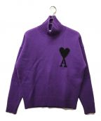 AMI Alexandre Mattiussiアミアレクサンドルマテュッシ）の古着「ADC FUNNEL NECK SWEATER」｜パープル