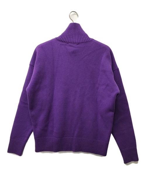 AMI Alexandre Mattiussi（アミアレクサンドルマテュッシ）AMI Alexandre Mattiussi (アミ アレクサンドル マテュッシ) ADC FUNNEL NECK SWEATER パープル サイズ:SIZE Mの古着・服飾アイテム