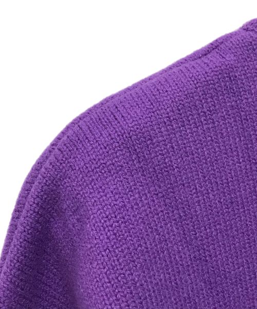 AMI Alexandre Mattiussi（アミアレクサンドルマテュッシ）AMI Alexandre Mattiussi (アミ アレクサンドル マテュッシ) ADC FUNNEL NECK SWEATER パープル サイズ:SIZE Mの古着・服飾アイテム