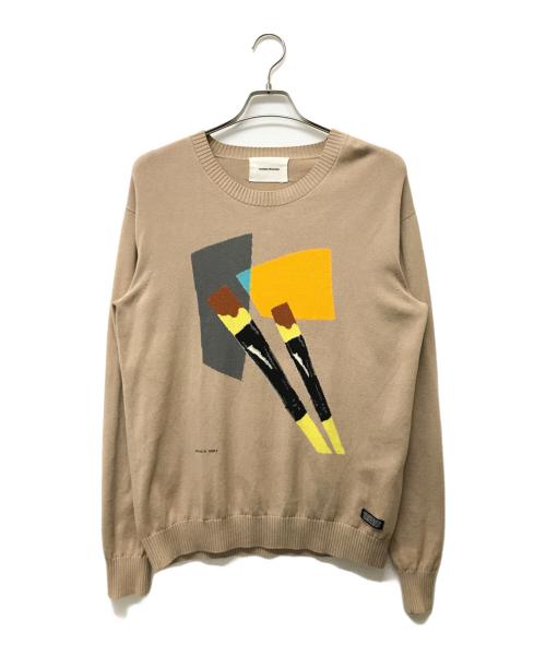 UNDERCOVERISM（アンダーカバーイズム）UNDERCOVERISM (アンダーカバーイズム) アートワーク セーター ベージュ サイズ:SIZE 4の古着・服飾アイテム