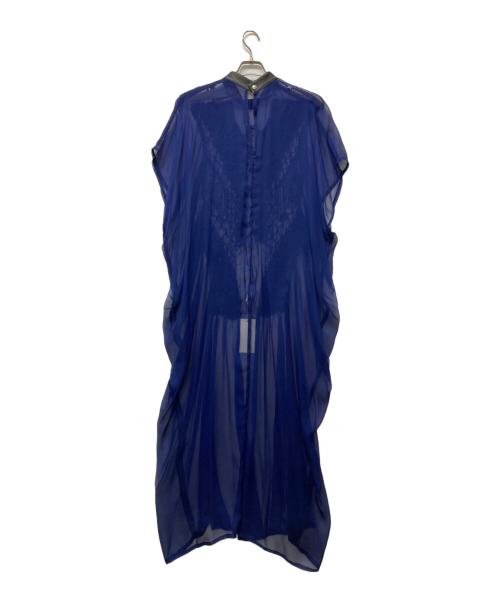 SHIROMA（シロマ）SHIROMA (シロマ) スクエアシルクドレス ブルー サイズ:Freeの古着・服飾アイテム