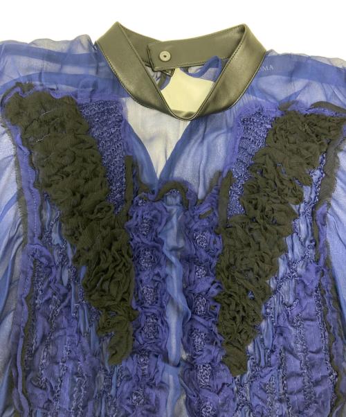 SHIROMA（シロマ）SHIROMA (シロマ) スクエアシルクドレス ブルー サイズ:Freeの古着・服飾アイテム