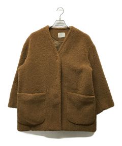 中古・古着通販】IENA (イエナ) ECOPEL ボアハーフコート ブラウン 