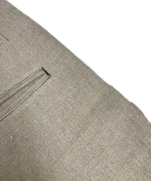 NEMETH（ネメス）Nemeth (ネメス) 前後切替ウール・リネンストライプパンツ ベージュ サイズ:SIZE Sの古着・服飾アイテム