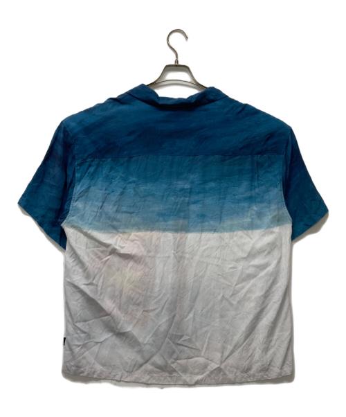 stussy（ステューシー）stussy (ステューシー) ダイスペインティングシャツ ブルー サイズ:SIZE XLの古着・服飾アイテム