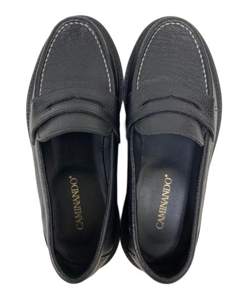 Caminando（カミナンド）Caminando (カミナンド) プラットフォームローファー ブラック サイズ:SIZE 5の古着・服飾アイテム