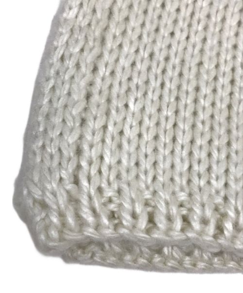 ASAUCE MELER（アソースメレ）ASAUCE MELER (アソースメレ) シルクマフラー アイボリーの古着・服飾アイテム