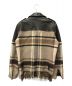 ETRO (エトロ) 異素材コンビライダースジャケット ブラウン サイズ:SIZE L：77000円