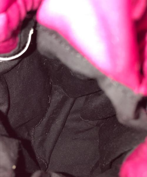 GANNI（ガニー）Ganni (ガニー) サテン2WAYバッグ ショッキングピンクの古着・服飾アイテム