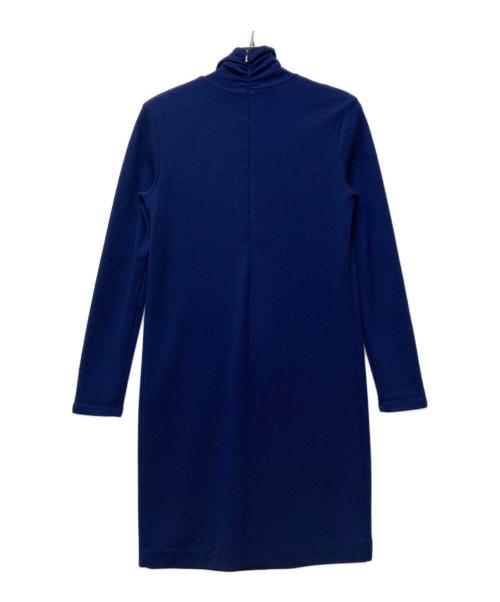 MaxMara（マックスマーラ）MaxMara (マックスマーラ) ハイネックワンピース ブルー サイズ:40の古着・服飾アイテム