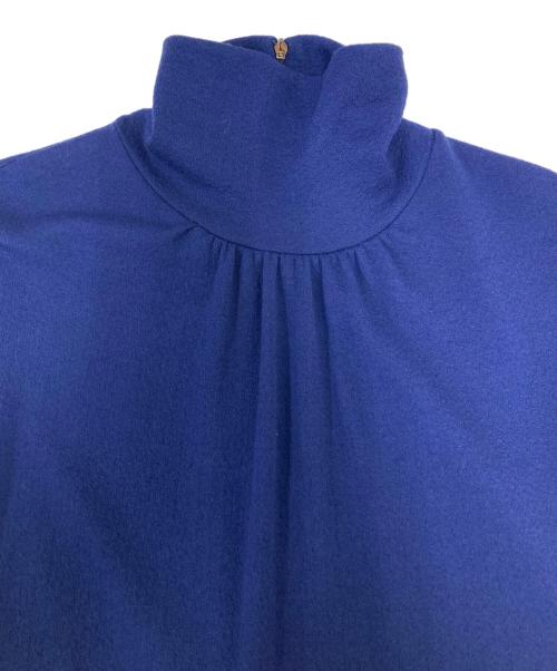 MaxMara（マックスマーラ）MaxMara (マックスマーラ) ハイネックワンピース ブルー サイズ:40の古着・服飾アイテム