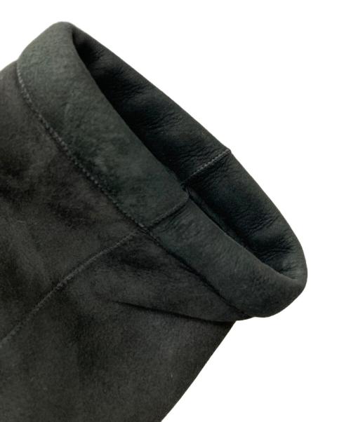 DRAWER（ドゥロワー）DRAWER (ドゥロワー) ファー切替ムートンジャケット ブラック サイズ:38の古着・服飾アイテム