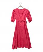 ANAYIアナイ）の古着「ソフトリネンパフフレア ワンピース」｜ピンク