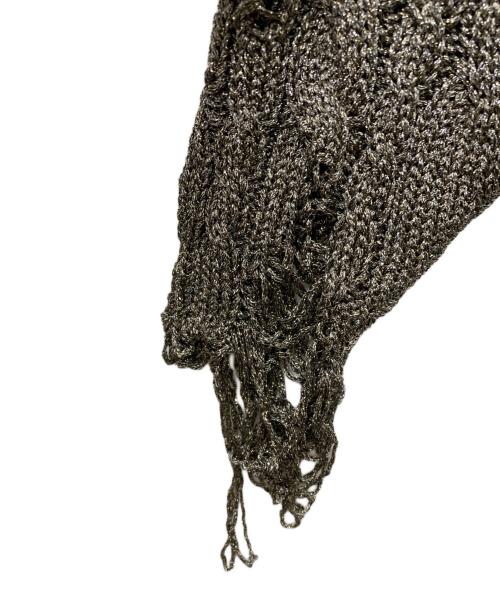 BALENCIAGA（バレンシアガ）BALENCIAGA (バレンシアガ) クラッシュ加工ラメハイネックニット シルバー サイズ:XSの古着・服飾アイテム