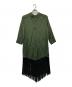 TOGA PULLA (トーガ プルラ) インナーフリンジドレス グリーン サイズ:36：8000円
